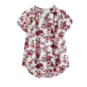 41 Hawthorn Tulip 🌷 Sleeve Floral Blouse